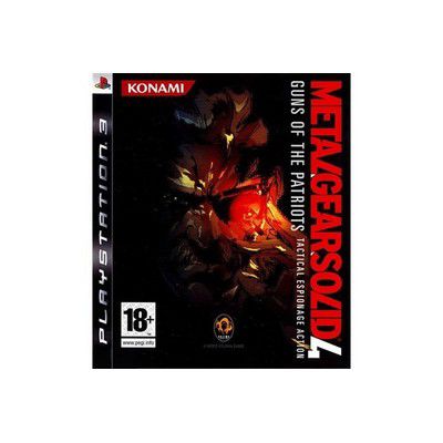 Jeu PS3 KONAMI Metal Gear Solid 4 Jeu PS3 KONAMI Metal Gear Solid 4