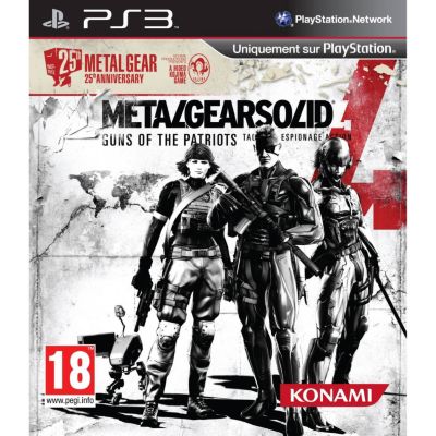 Jeu PS3 KONAMI Metal Gear Solid 4 Edition 25 ans Reconditionné Jeu PS3 KONAMI Metal Gear Solid 4 Edition 25 ans Reconditionné