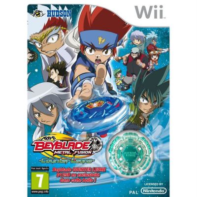 Jeu Wii KONAMI Beyblade + Toupie Jeu Wii KONAMI Beyblade + Toupie