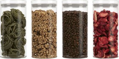 Cuillère à oeuf CLASSBACH Set 4 bocaux et couvercle en verre de ha