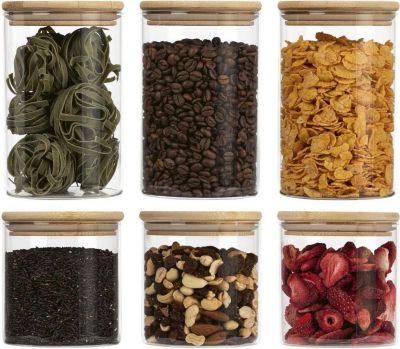 Cuillère à oeuf CLASSBACH Set 6 bocaux en verre et couvercle en bo