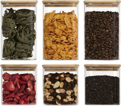 Cuillère à oeuf CLASSBACH Set 6 bocaux en verre conception angulai