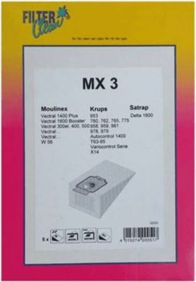 Kit de réparation MOULINEX sachet de sacs papier moulinex vectral