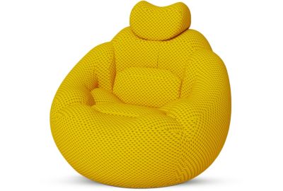 Fauteuil MEDISANA Bubble sofa massant jaune