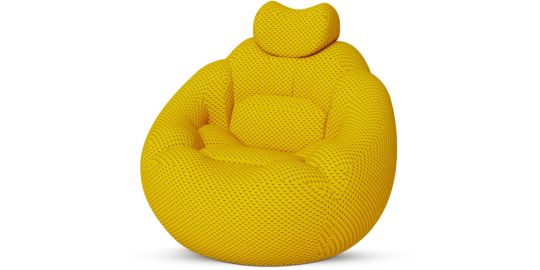 Fauteuil MEDISANA Bubble sofa massant jaune
