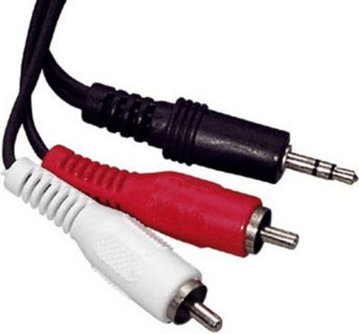 Kit de réparation DIVERS cable jack 3,5mm.male/2x rca-male, 1,5mt