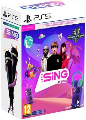 Jeu PS5 PLAION Let's Sing 2025 + 2 Micros