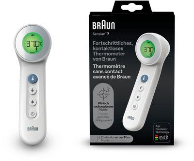 thermometre frontal adulte/bebe/enfant, mode corps et objet