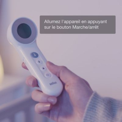 Voir la vidéo pour Thermomètre BRAUN sans contact BNT400WE