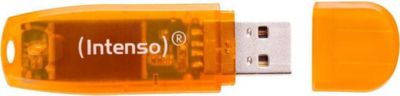Clé USB INTENSO 2.0 RAINBOW 64go orange