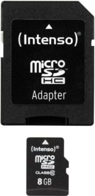 Carte Micro SD INTENSO Carte Micro-SD 8GB Classe 10 - Intenso