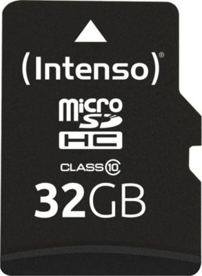 Carte Micro SD INTENSO 32 Go classe 10 + adaptateur