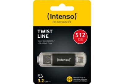 Clé USB INTENSO 512GB Twist Line USB 3.2