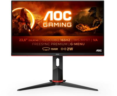 Ecran PC Gamer AOC G2 C24G2AE/BK Incurvé 24 VA