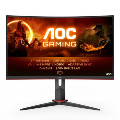 Ecran PC Gamer Aoc G2 Cq27G2S/Bk Incurvé 27'' Va