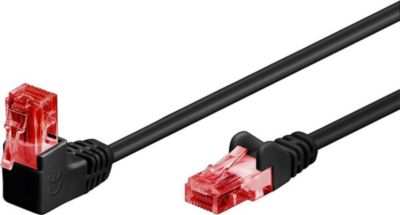 Câble Ethernet GOOBAY Câble RJ45 Cat6 coudé non blindé 2m