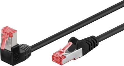 Câble Ethernet GOOBAY Câble RJ45 Cat6 coudé surblindé 1 mètre