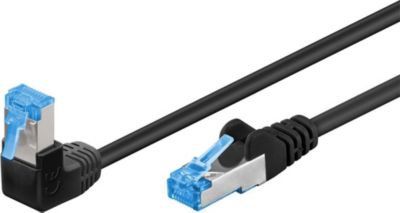 Câble Ethernet GOOBAY Câble RJ45 Cat6a coudé surblindé 5 m