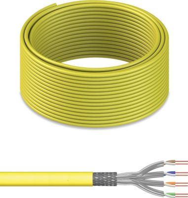 KOMELEC Câble Ethernet RJ45 Cat8.1 monobrin 50m