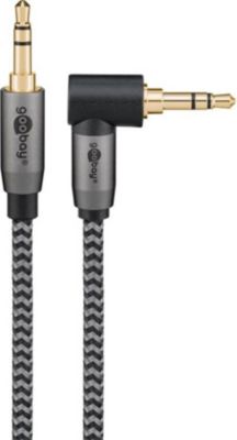 Câble Jack GOOBAY Câble audio Jack 3.5 coudé 90° or 3 m
