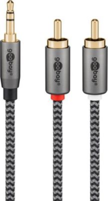 Jack 3,5 / RCA GOOBAY Câble audio Jack 3.5 - 2 RCA mâles 3 m