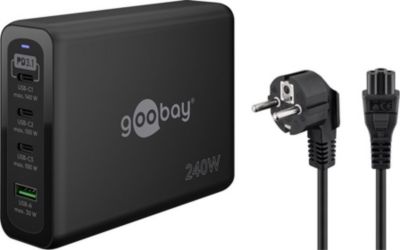 Chargeur secteur GOOBAY Chargeur secteur GaN 3x USB C et 1x USB