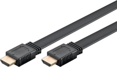 Câble HDMI GOOBAY Câble HDMI 2.0 Ultra HD 4K plat 3m noir