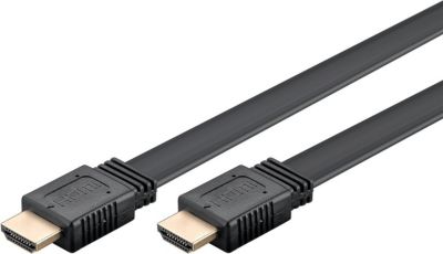 Câble HDMI GOOBAY Câble HDMI 2.0 Ultra HD 4K plat 3m noir