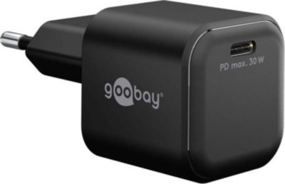 Chargeur secteur GOOBAY Chargeur Rapide 30 W USBC (PD)GaN Noir