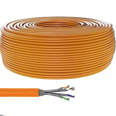 KOMELEC Câble RJ45 Cat7A surblindé rigide 100m