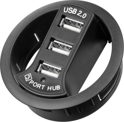 Hub CONECTICPLUS Hub USB 2.0 Hi Speed de bureau 3 Ports