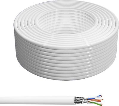 KOMELEC Câble Ethernet RJ45 CAT6 monobrin 100m