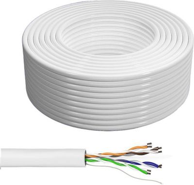KOMELEC Câble Ethernet Cat 6 blindé 100m