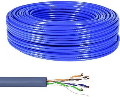 KOMELEC Câble Ethernet Cat 6a rigide blindé 300m