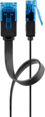 Câble Ethernet GOOBAY Câble RJ45 Cat6a plat 10 m Câble Ethernet GOOBAY Câble RJ45 Cat6a plat 10 m