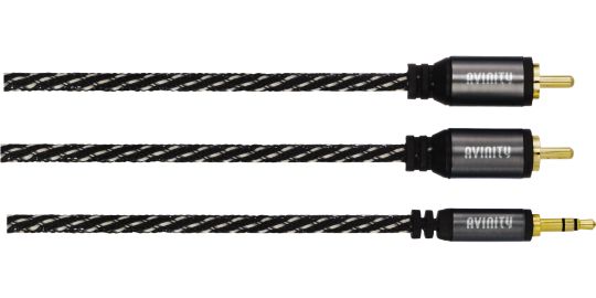 Câble Jack/RCA AVINITY audio 1.5m x2 RCA / 1 Jack stereo