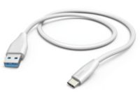 Câble USB C HAMA vers USB A blanc 1.5m