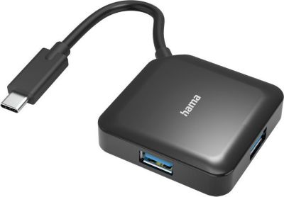 Hub USB C HAMA 4 ports, USB 3.2 Gen1, 5 Gbit/s