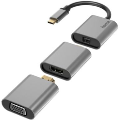 Adaptateur HDMI/USB-C HAMA 6 en 1 USB-C Mini-DisplayPort HDMI