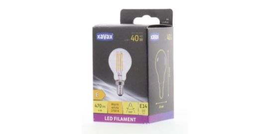Ampoule XAVAX LED E14 4W Goutte