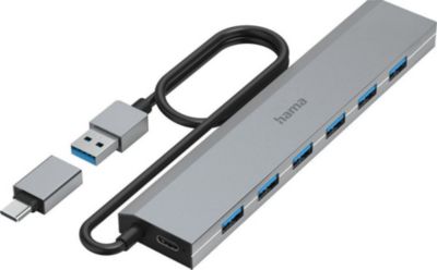 Hub USB C HAMA 7 ports, USB 3.2 Gen1,adapt. USB-C