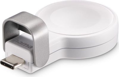 Chargeur induction HAMA USB-C pour Apple Watch, Blanc