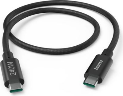Câble USB C HAMA USB-C, 240W, USB 3.2 Gen1, 5Gbit/s, 1,5m
