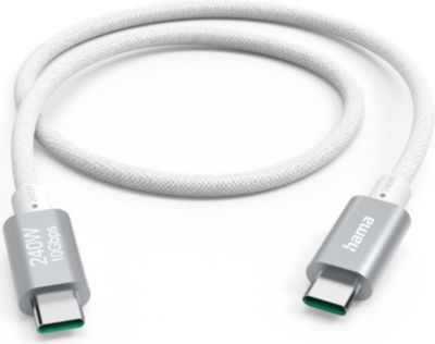 Câble USB C HAMA USB-C, 240W,USB 3.2 Gen2, 10Gbit/s, 1,5m