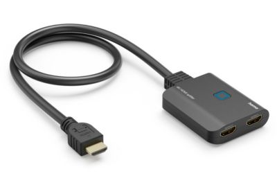Hub HAMA HDMI M vers double HDMI F