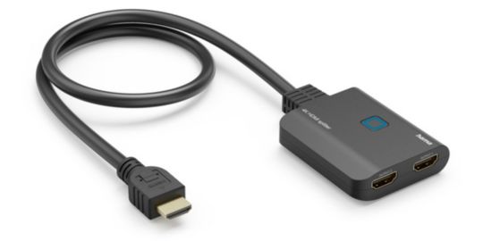 Hub HAMA HDMI M vers double HDMI F