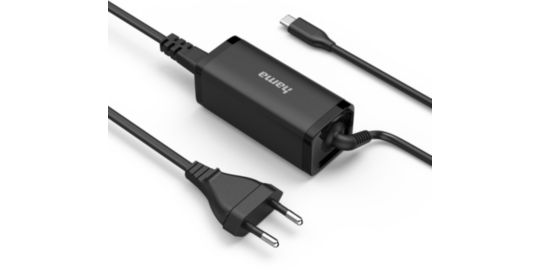 Chargeur ordinateur portable HAMA USB-C 65W GaN