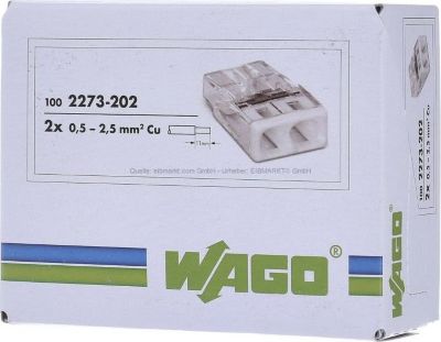 Adaptateur secteur WAGO Lot de 100x connexions automatiques 2 bo Adaptateur secteur WAGO Lot de 100x connexions automatiques 2 bo