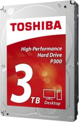 Disque dur interne TOSHIBA Toshiba P300, SATA 6G, 3,5 Pouces - 3 TB