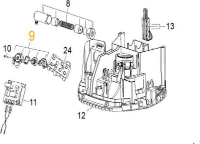 Kit de réparation KARCHER boitier de commande rep 9